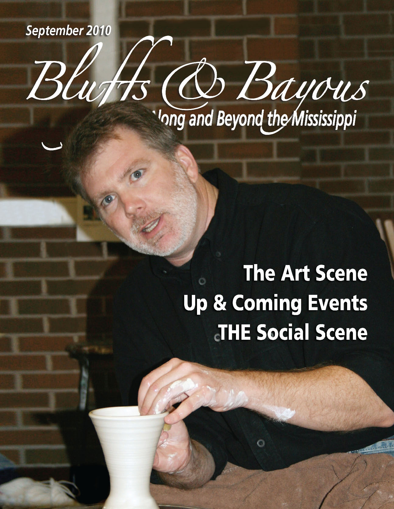 conner burns on cover of bluffs and bayous