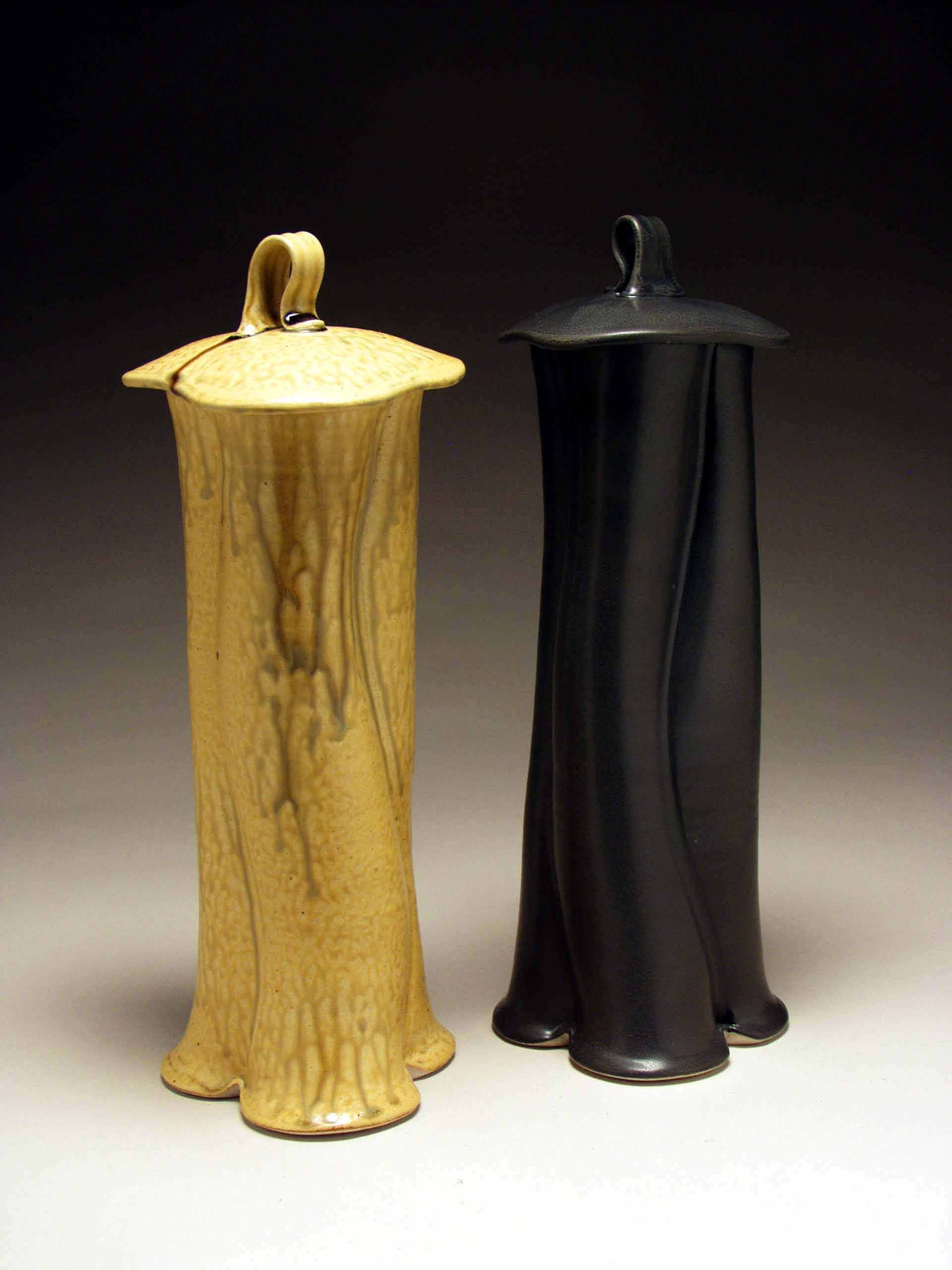 conner burns - pair of tall jars