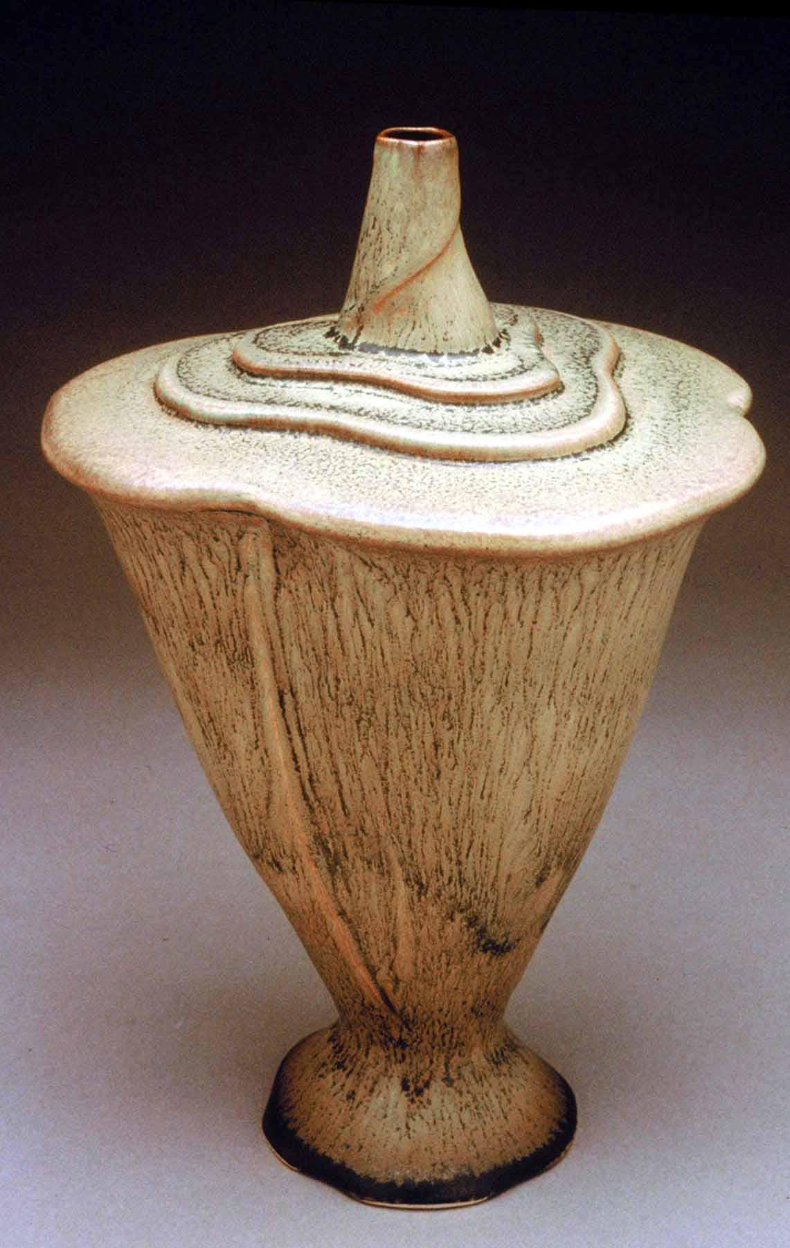 conner burns - ash glazed wavy tray