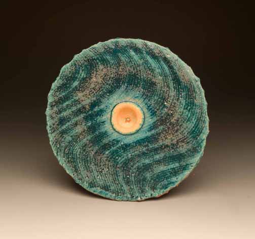 conner burns - small disc, dark turquoise, disc series 2013
