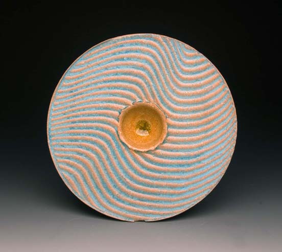 conner burns - small disc, turquoise, disc series 2013